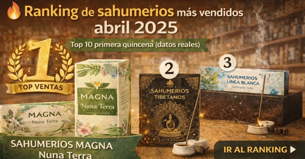 Top 10 sahumerios más vendidos abril 2025: lo que realmente se está vendiendo ahora