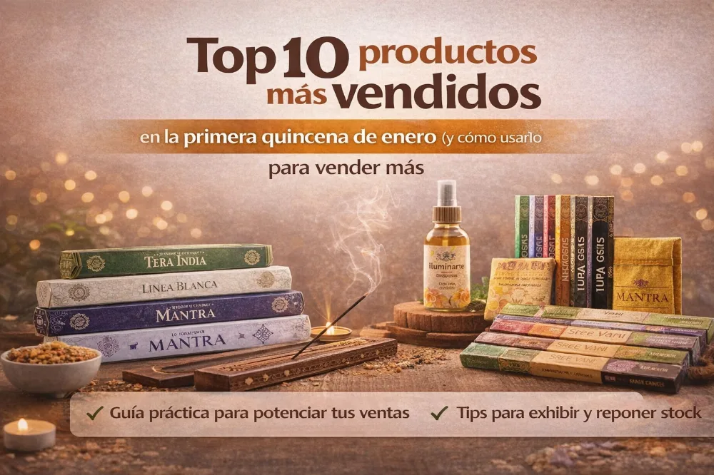 Top 10 sahumerios más vendidos en enero | Sahufal Mayorista