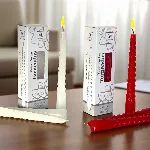 Vela Torneada chica 15 cm Caja x 6 unidades Iluminarte