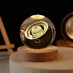 Esfera Mágica Cristal 3d Led Luz De Noche 6 cm