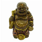 Buda Saco de la Fortuna 22 cm Yeso Extra Duro