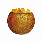 Lámpara Fanal Marmolado con Piedras de Sal del Himalaya