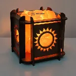 Lámpara de Sal del Himalaya Cuadrada 12 cm