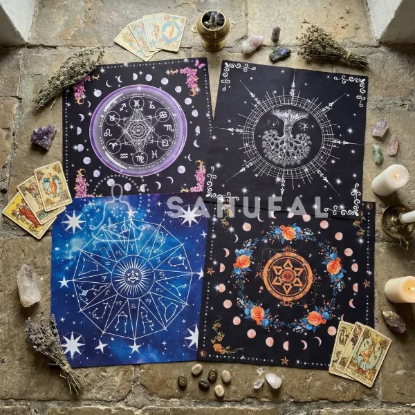Paños de Tarot PVC 50 x 50 cm Importados