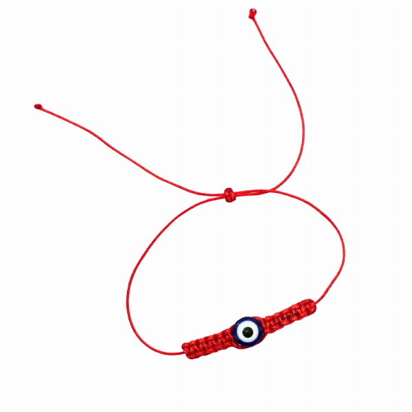 Pulsera Hilo Rojo Ojo Turco Trenzado
