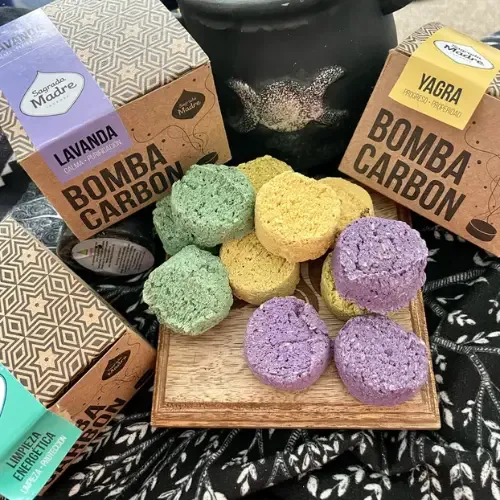 Bomba Carbón Aromático Caja x 12 unidades Sagrada Madre