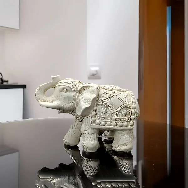 Imagen Elefante Manto 15cm Yeso Extra Duro