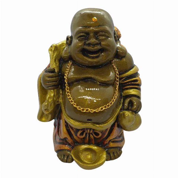 Buda Saco de la Fortuna 22 cm Yeso Extra Duro