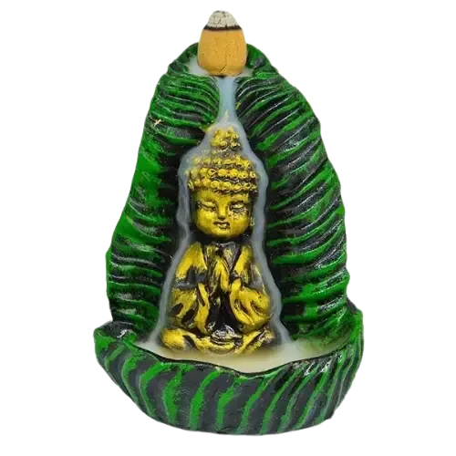 Cascada de Humo Ceramica Buda 9.7cm