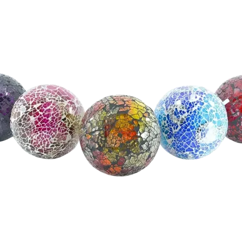 Esfera de Vidrio Decorada 10 cm