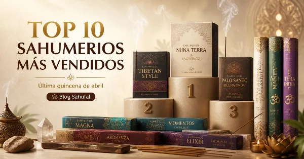 Top 10 sahumerios más vendidos en la última quincena de abril 2026