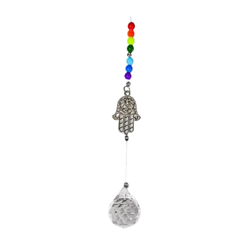 Armonizador Colgante Mano de Fatima 7 Colores 40 cm