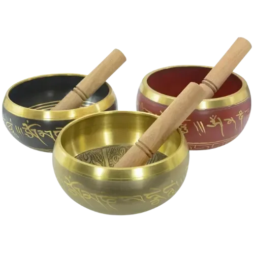 Cuenco Tibetano Grande con Palo 15cm