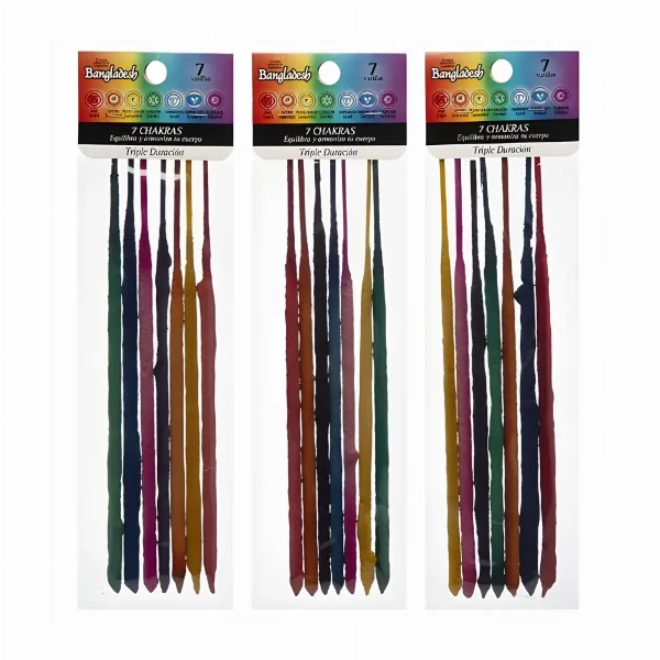 Sahumerios 7 Chakras Triple Empaste x7 Varillas - Bangladesh