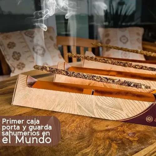 Sahumerios Caja Porta Blend de Palo Santo x 7 Varillas Aromanza
