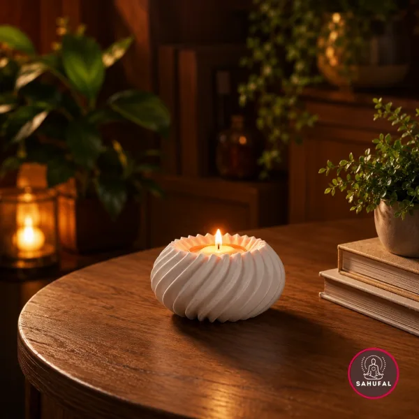 Porta Velas Espiral – Diseño Minimalista Premium