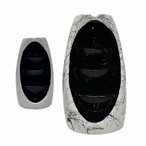 Cascada de Humo Óvalo Elegante Yeso Extra Duro 14 cm