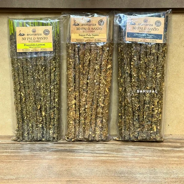 Sahumerios De Palo Santo Bolsa x 30 Varillas Aromanza