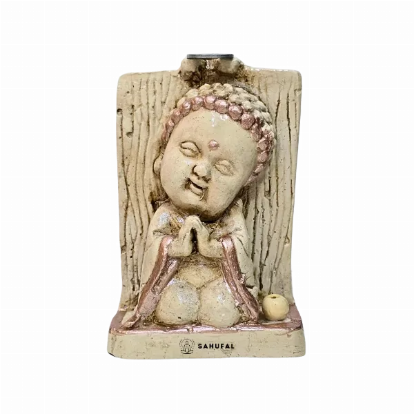 Porta Sahumerio Niño Oración Yeso Extra Duro