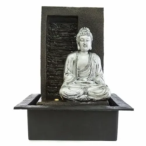 Fuente Buda Cuadrada con Led 40cm