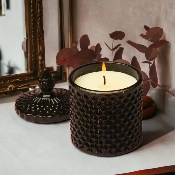 Vela Caramelera Negra 9 x 14 cm Aromanza