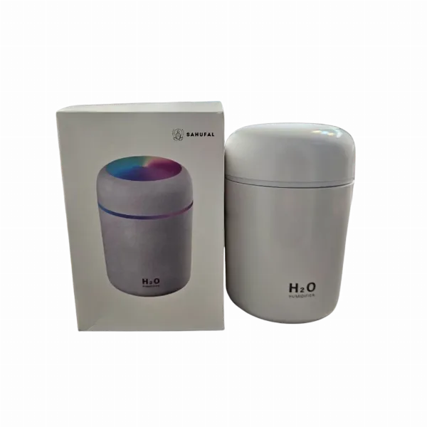 Humidificador USB H2O con Luz LED Multicolor – Portátil y Silencioso