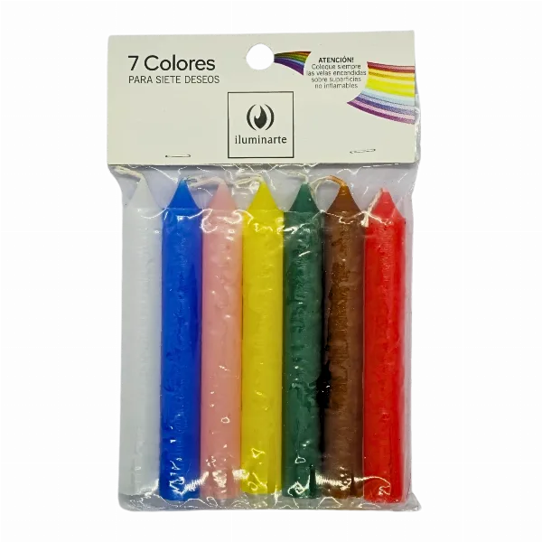 Velas 7 Colores de Parafina