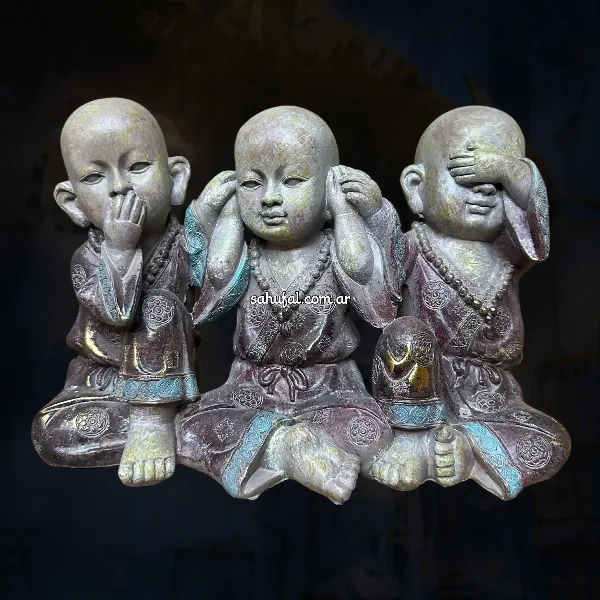 Tres Budas 17 cm