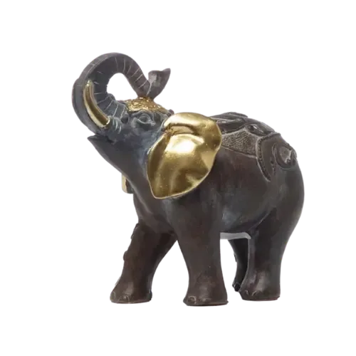 Elefante Orejas Oro 14 cm