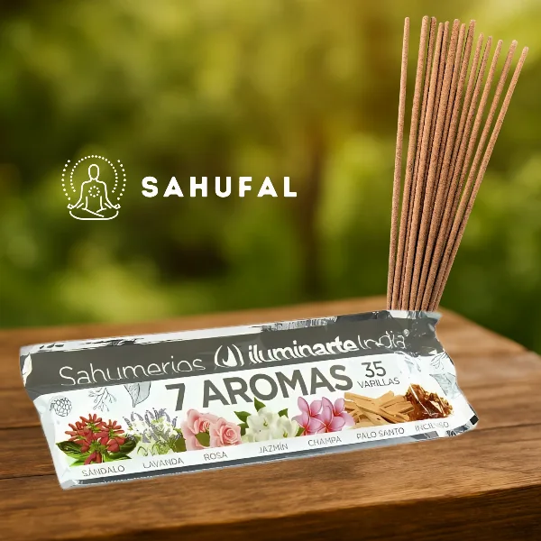 Sahumerios Iluminarte India 7 Aromas x 35 varillas