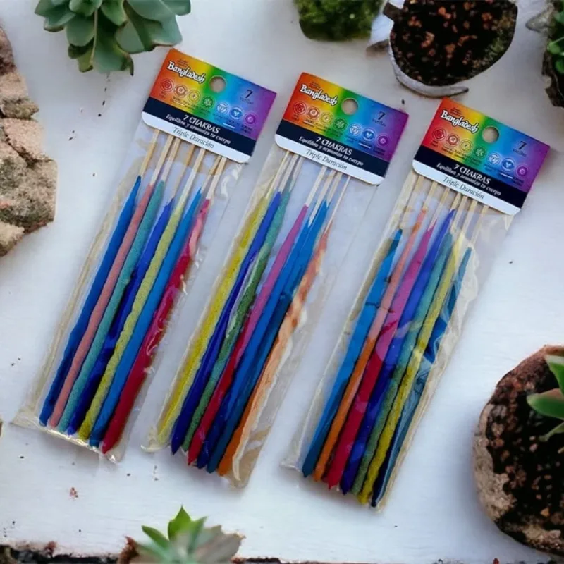 Sahumerios 7 Chakras Triple Empaste x7 Varillas - Bangladesh