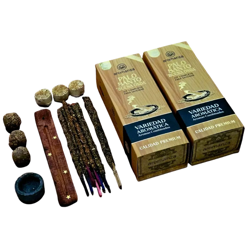 Box Kit Palo Santo Buena Onda Aromanza