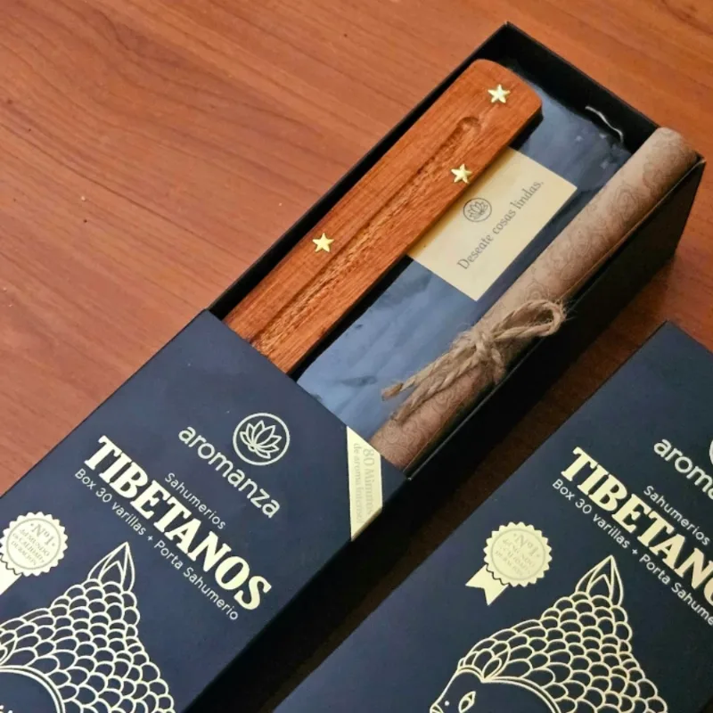 Box Kit Tibetanos Premium Aromanza x 30 varillas