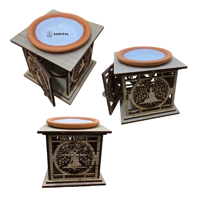 Hornillo MDF cuadrado varios diseños y colores 10cm