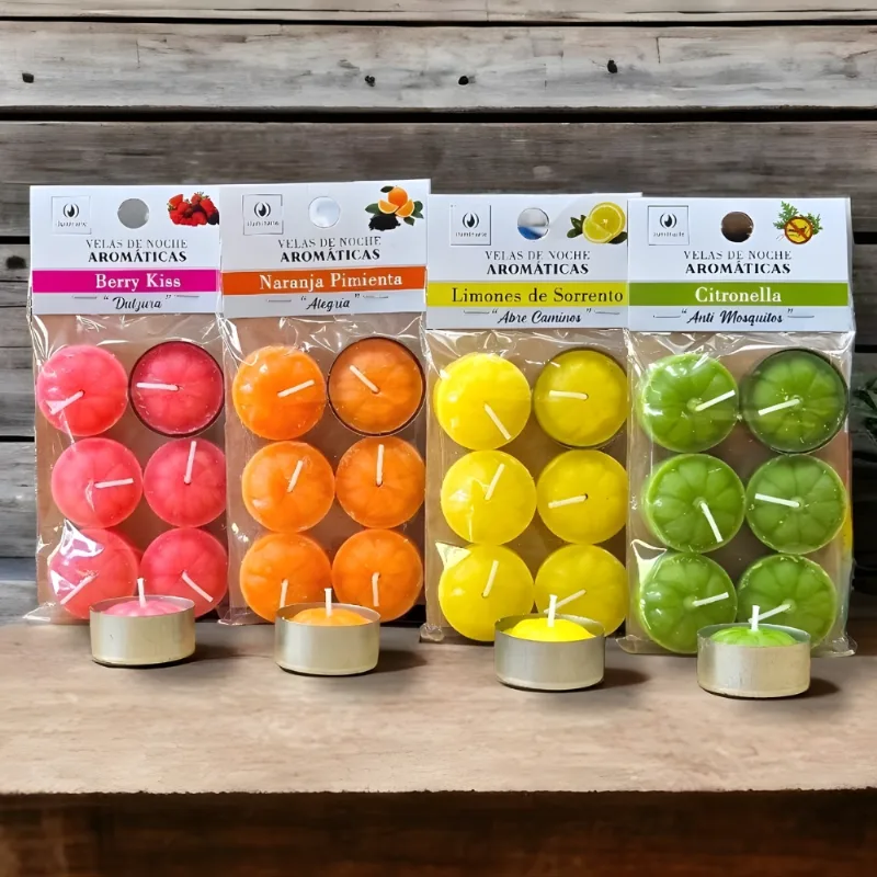 Velas de Noche Aromáticas x 6 unidades