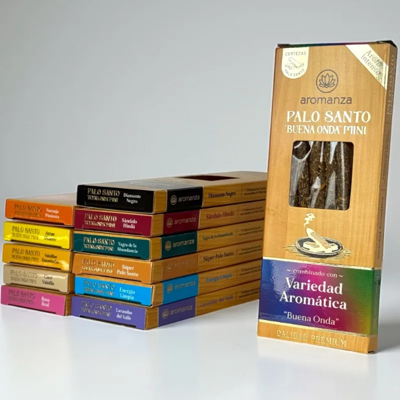 Sahumerios Mini Palo Santo Aromanza x 5 varillas