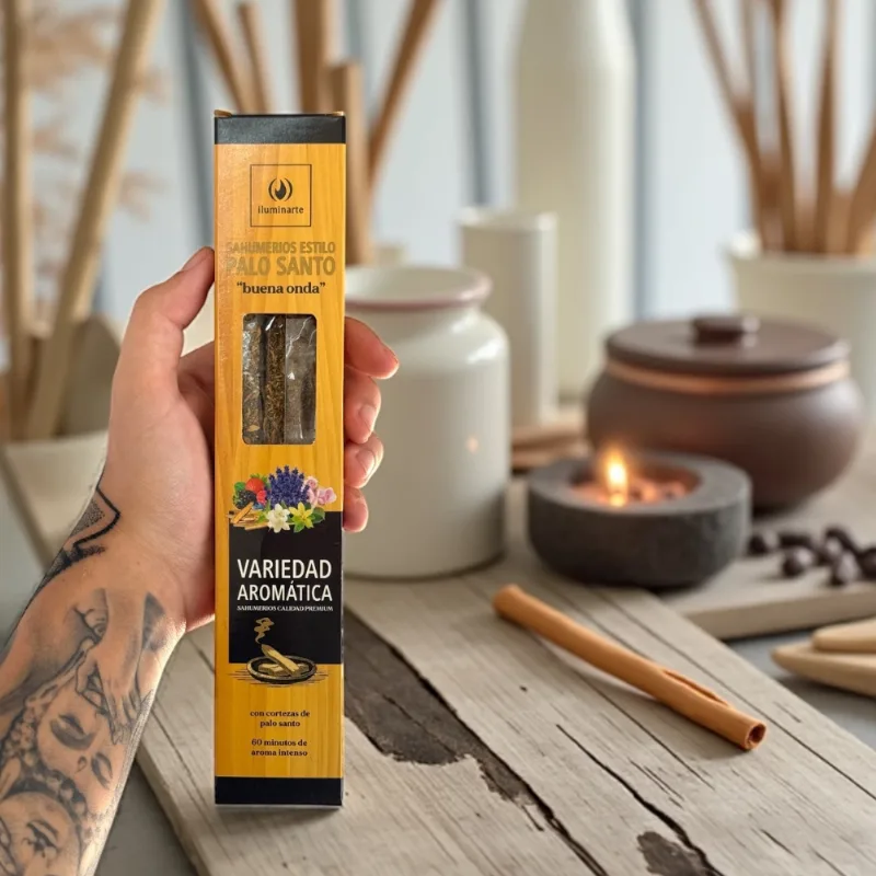 Sahumerio Estilo Palo Santo Aromanza x 8 varillas