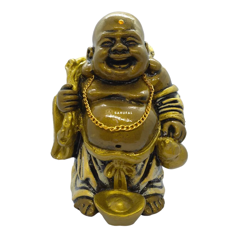 Buda Saco de la Fortuna 22 cm Yeso Extra Duro