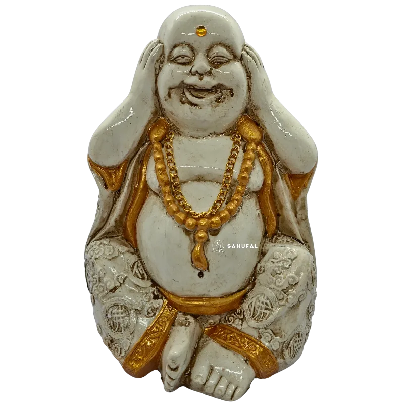 Buda Sonriente de la Fortuna 21 cm Yeso Extra Duro