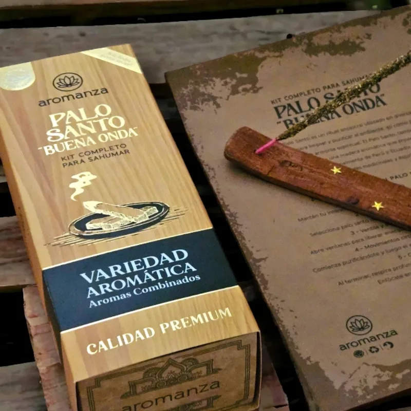 Box Kit Palo Santo Buena Onda Aromanza