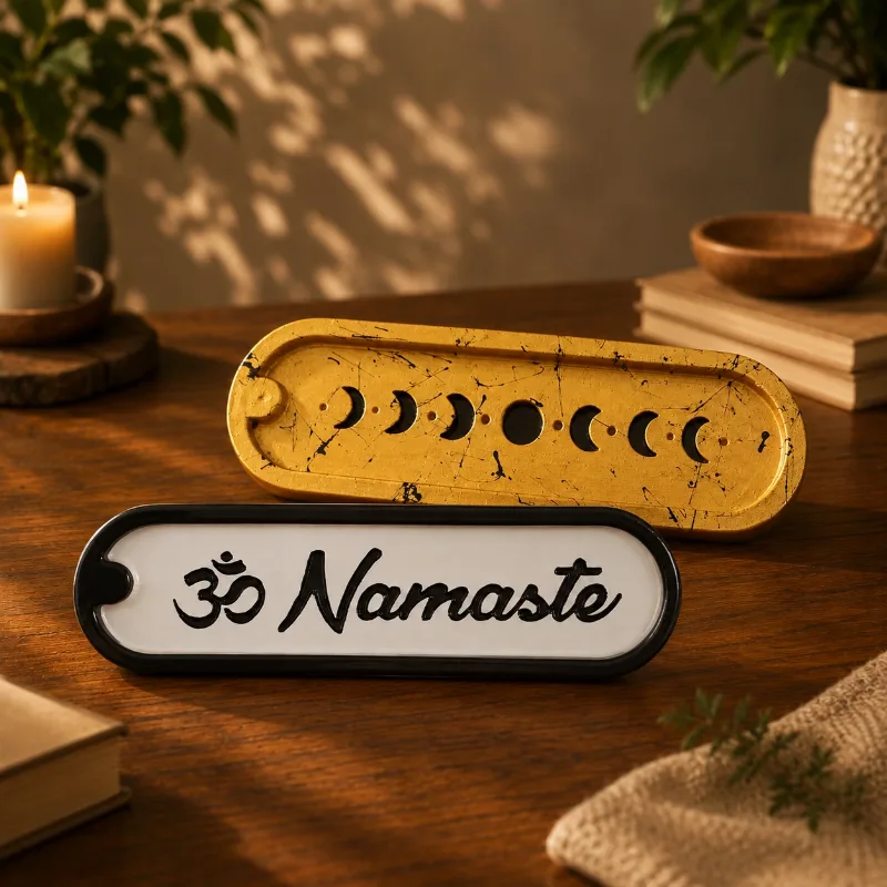 Porta Sahumerio Yeso 25cm