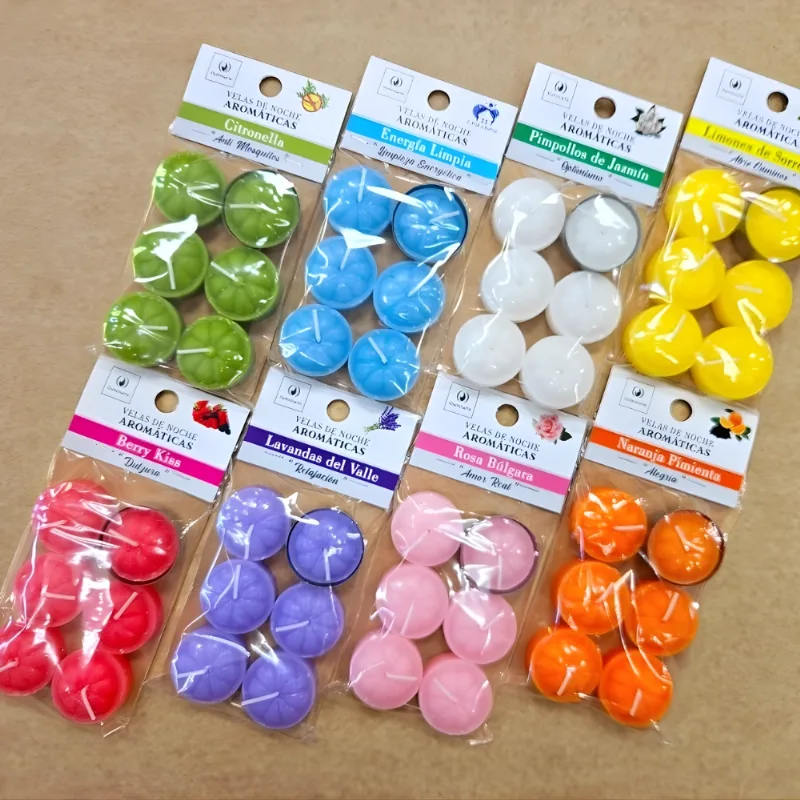 Velas de Noche Aromáticas x 6 unidades
