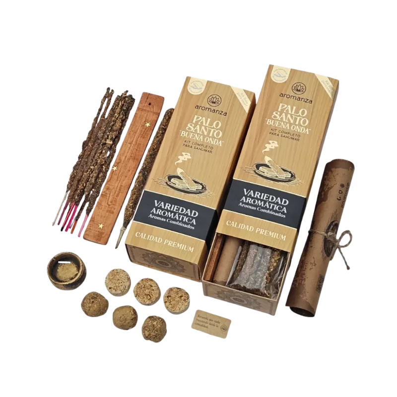 Box Kit Palo Santo Buena Onda Aromanza
