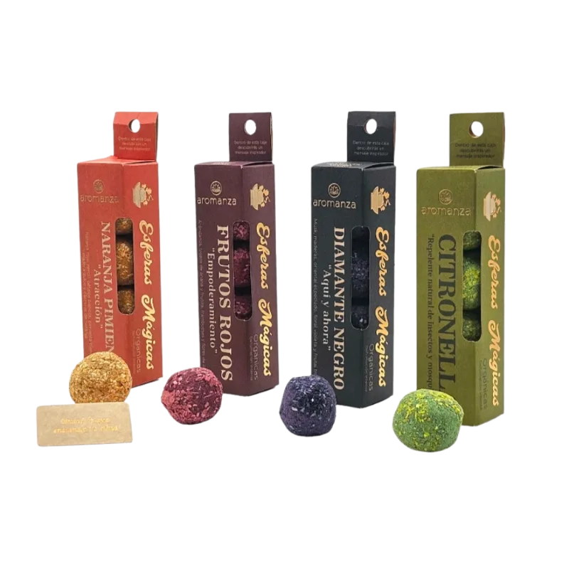 Bombitas Esferas Mágicas Premium Orgánicas Aromanza x 4 unidades