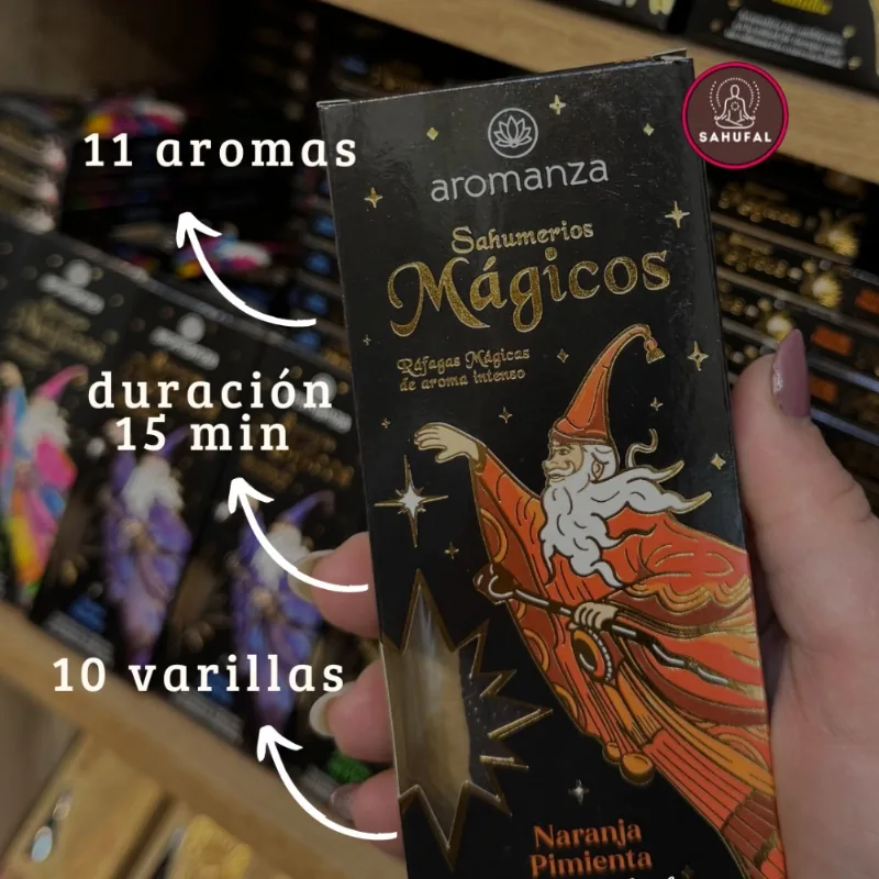 Sahumerios Mágicos Aromanza Caja x 10 Varillas