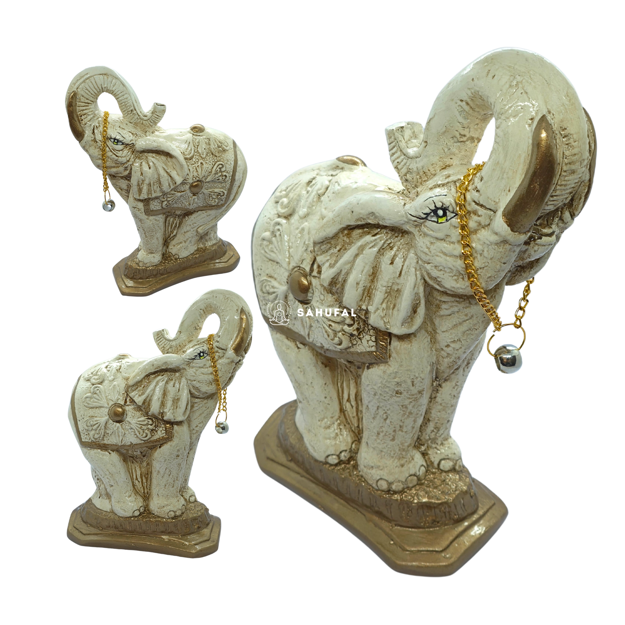 Elefante de la Abundancia con Cadena 29 cm