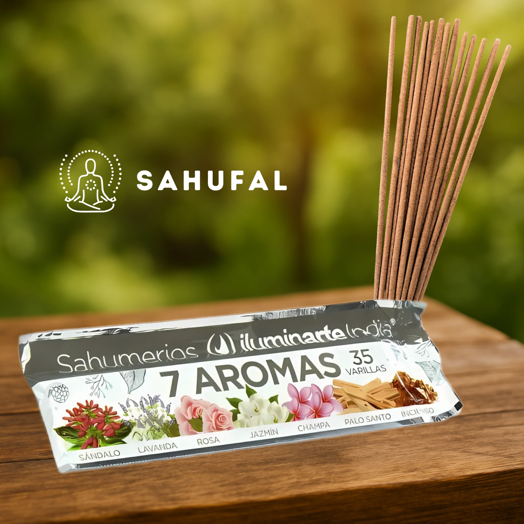 Sahumerios Iluminarte India 7 Aromas x 35 varillas