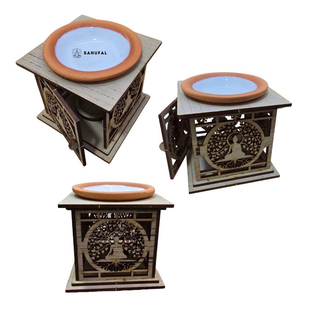 Hornillo MDF cuadrado varios diseños y colores 10cm