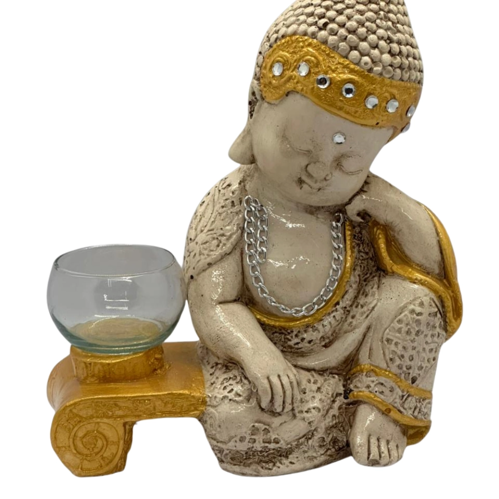 Buda Oriental Yeso 20cm
