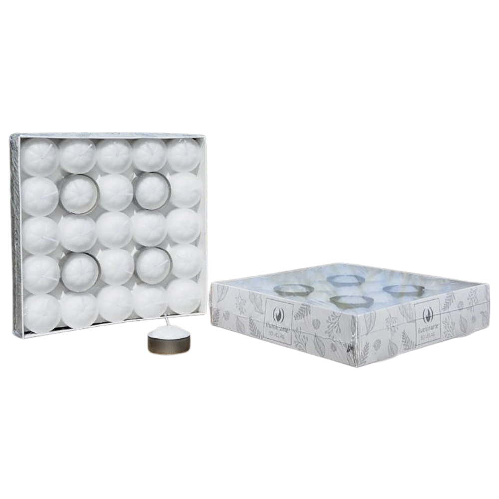Velas de Noche para hornillo Blancas x50 unidades